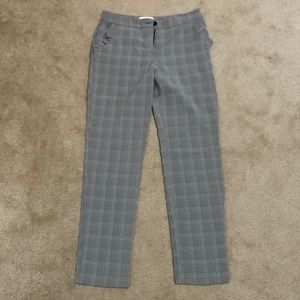 Grey Plaid Dress Pants